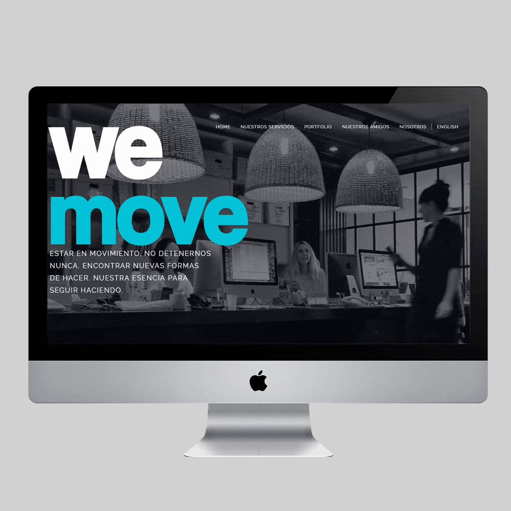 diseño web We Move Agencia Publicidad